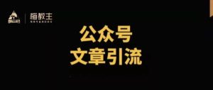 副业赚钱_梅教主：脑子里没东西不知道写啥，能学会公众号文章引流吗？_副业教程-逸佳笔记-专注于副业赚钱教程